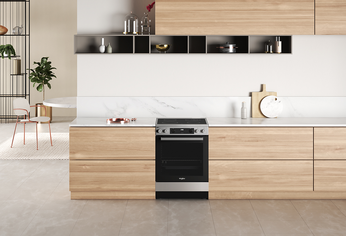 Ο φούρνος τοποθετημένος σε μια κουζίνα